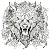 Werewolf Coloring Pages For Adults photo