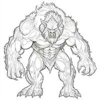 Werewolf Coloring Pages For Adults photo