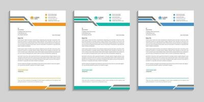 Minimal clean abstract and professional corporate company business letterhead template design vector