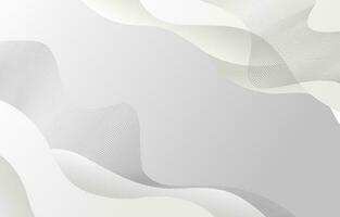 Elegant White Abstract Background with Line Waves for Business presentation vector