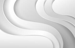 Abstract White Wave Background for Business Presentation vector