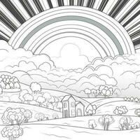 Rainbow Coloring Pages photo