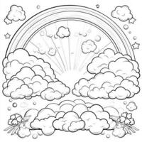 Rainbow Coloring Pages photo