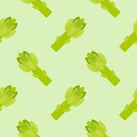 Asparagus sprout seamless pattern. Hand drawn background. Vector illustration. Asparagus vegetable hand drawn backdrop.