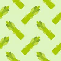 Asparagus sprout seamless pattern. Hand drawn background. Vector illustration. Asparagus vegetable hand drawn backdrop.