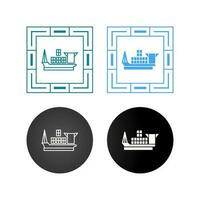 Cargo Ship Vector Icon