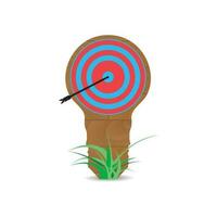 Idea targer vector. Bullseye board, finance dart center illustration vector
