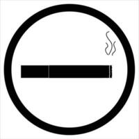 Sign zone smoke. Cigarette smoke place or area, vector illustration