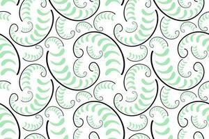 Swirl pattern seamless background vector illustration. Leafs pattern for decorative fabric paper wrap design.