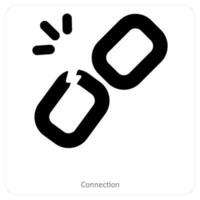 Connection and network icon concept vector