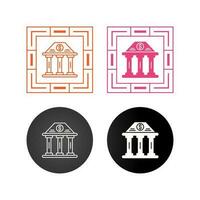 Bank Building Vector Icon