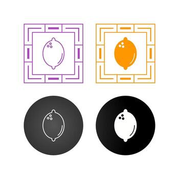 icono de vector de limón