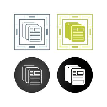 icono de vector de documento