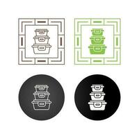 Plastic Food Container Vector Icon