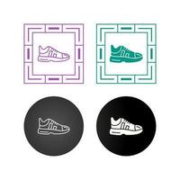 icono de vector de zapatillas