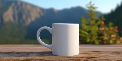 . . Tea white cup mock up photo