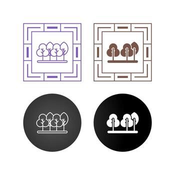 icono de vector de árbol