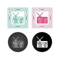 icono de vector de radio