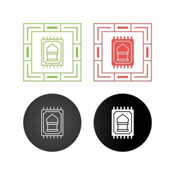 Prayer Rug Vector Icon