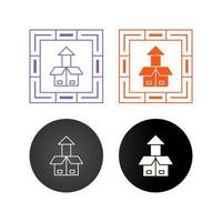 Open Box Vector Icon