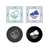 icono de vector de lluvia