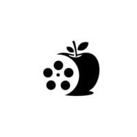 Fruta cine logo vector