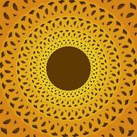 abstract golden frame swirl background vector