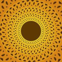 abstract golden frame swirl background vector