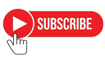 Subscribe icon click button vector