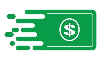 fast money logo combination. Fast pay symbol or icon vector