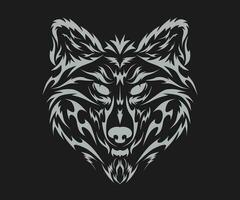 wolf , huskey mascot head logo icon vector
