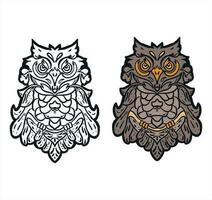 Owl kite logo vector