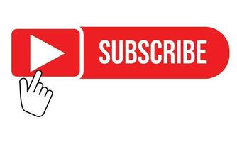 Subscribe icon click button vector