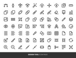 diseño herramienta interfaz icono conjunto vector