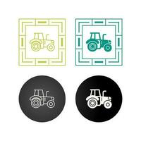 icono de vector de tractor