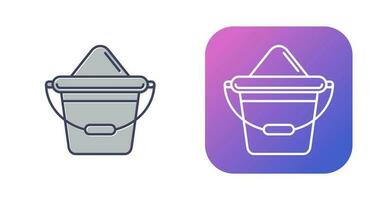 Sand Bucket Vector Icon