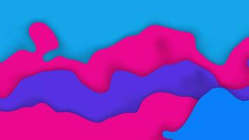 abstract smooth wave background. multicolor soft smooth trendy wavy animated 4k video