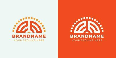 Letter EE Sunrise  Logo Set, suitable for any business with EE initials. vector