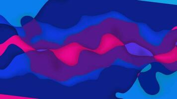 abstract smooth wave background. multicolor soft smooth trendy wavy animated 4k video