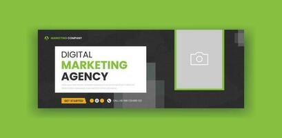 Digital Marketing Agency Social Media Cover Banner Template vector