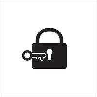 lock and key icon vector illustration symbol