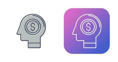 Money Thinking Vector Icon