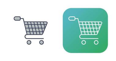 icono de vector de carrito de compras