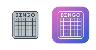 icono de vector de bingo