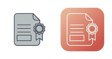 Certificate Vector Icon