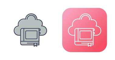 Cloud Library Vector Icon