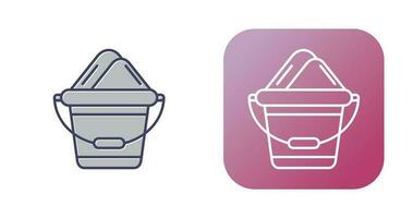 Sand Bucket Vector Icon