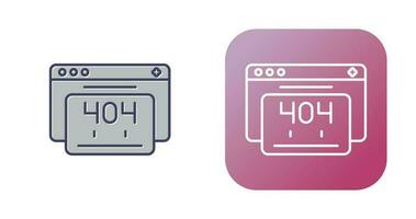 404 Error Vector Icon