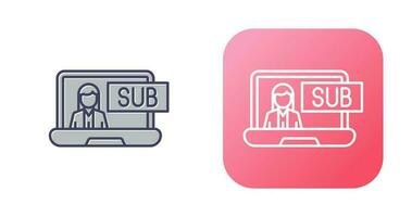 Subscriber Model Vector Icon