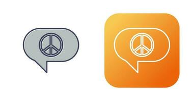 Peace Chat Vector Icon